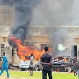 Unrest in Kwara: NDLEA Office, Emir’s Palace Set Ablaze During Protest